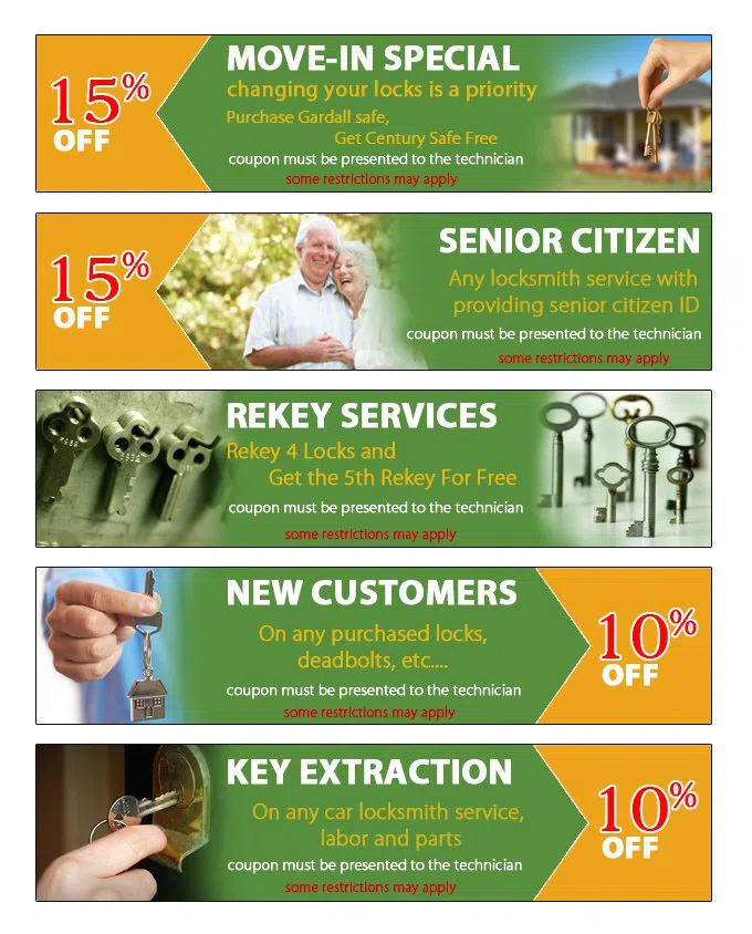 Locksmith Of Glendale CA Glendale, CA 818-351-3523 - coupon23-set-five